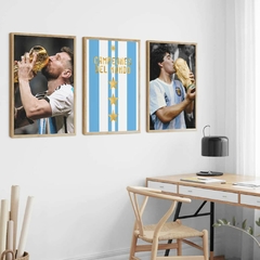 SET DE 3 CUADROS TRICAMPEONES