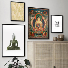 SET DE 4 CUADROS INDIE BUDA