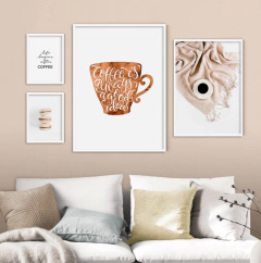 SET DE 4 CUADROS COFFEE