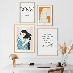SET DE 4 CUADROS BEAUTY