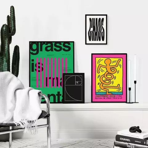 SET DE 4 CUADROS CHAOS