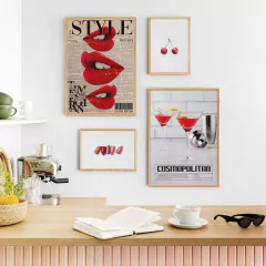 SET DE 4 CUADROS COSMO