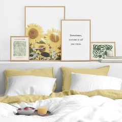 SET DE 4 CUADROS GIRASOLES