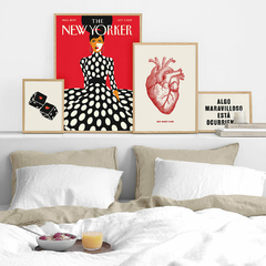 SET DE 4 CUADROS HEART
