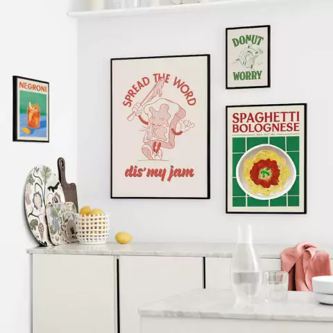 SET DE 4 CUADROS JAM