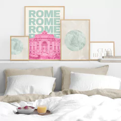 SET DE 4 CUADROS ROME