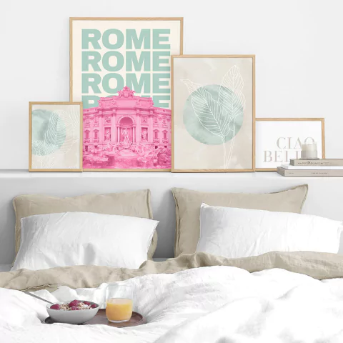 SET DE 4 CUADROS ROME