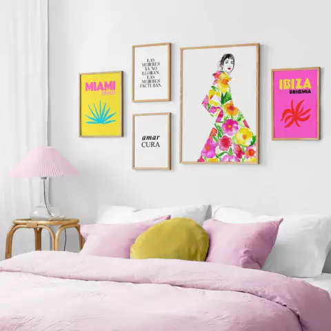 SET DE 5 CUADROS IBIZA