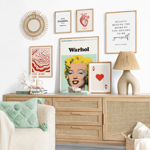 SET DE 6 CUADROS MARILYN