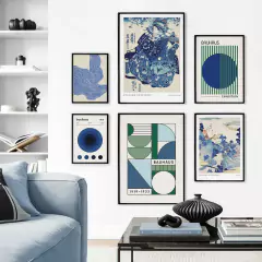 SET DE 6 CUADROS UTAGAWA