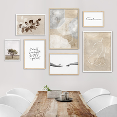 SET DE 7 CUADROS CALM GREY