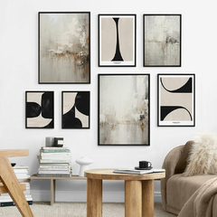 SET DE 7 CUADROS ABSTRACT