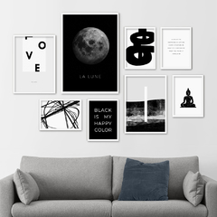 SET DE 8 CUADROS LA LUNE