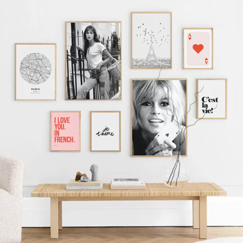 SET DE 8 CUADROS PARIS