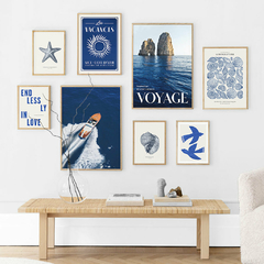 SET DE 8 CUADROS VOYAGE