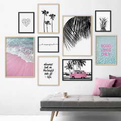 SET DE 9 CUADROS TROPICAL MOOD
