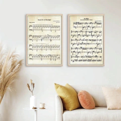 SET DE 2 CUADROS PARTITURAS