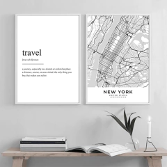 SET DE 2 CUADROS TRAVEL TO NEW YORK