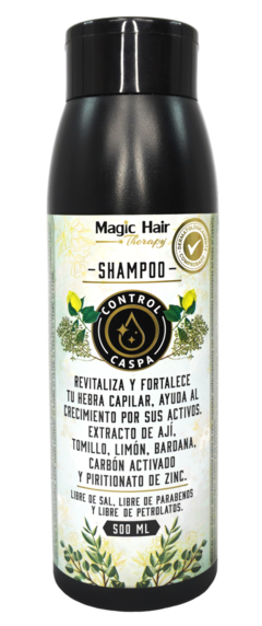 SHAMPOO MAGIC HAIR CONTROL CASPA CON CARBÓN ACTIVADO