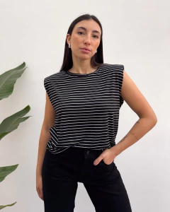 REMERA DOMINIC RAYADA (9075) - comprar online