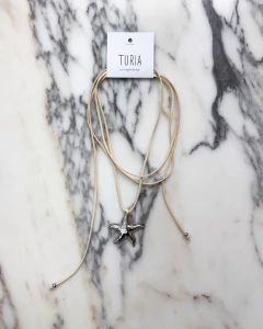 COLLAR GAMUZA ESTRELLA DE MAR (9124) - tienda online