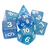 Set de dados celeste con glitter - comprar online