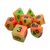 Set de Dados de Rol - Naranja y Verde Fosforescentes - comprar online