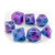 Set de Dados de Rol - Celeste y Violeta Fosforescentes - comprar online