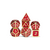Set de dados de metal dorado y rojo - comprar online