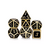 Set de dados de metal dorado y negro - comprar online