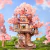 Puzzle 3D - Sakura Tree House - comprar online