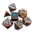 Set de Dados de Rol - Azul y cobre metálicos - comprar online