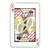 Quadro Carta de Baralho, Carta Rei, King, 30cm