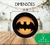Luminária Batman, Luminária Gothan City, Luminária Morcego - Eco Laser, presentes geek - Luminaria de led, Quadros em mdf | Decoração Geek