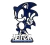10 Centros de Mesa Sonic Personalizado Pintado Frente Verso