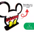 10 Centros de mesa Mickey - Eco Laser, presentes geek - Luminaria de led, Quadros em mdf | Decoração Geek