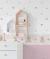 Faixa urso coroa rosa antigo e cinza (5 metros) na internet