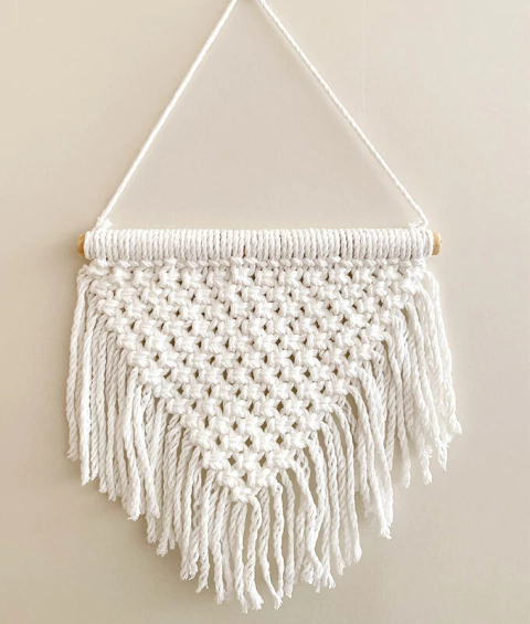 enfeite de porta maternidade macramê bebe