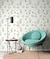 Papel de parede Floral branco - Decoração infantil | Loja Printme