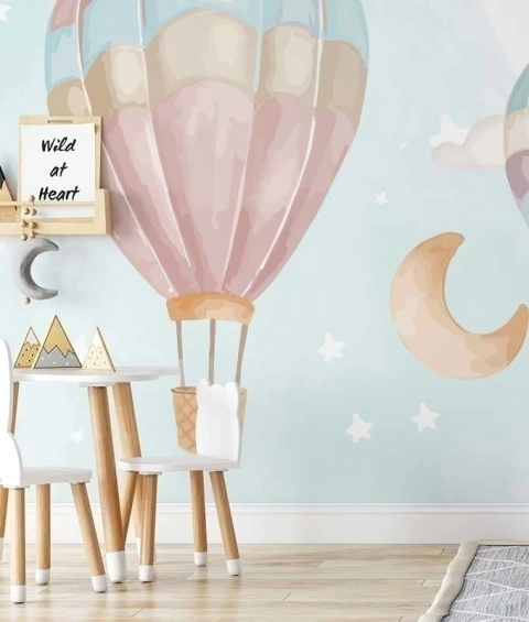 Painel de parede Aquarela céu de balões PP0125 - comprar online