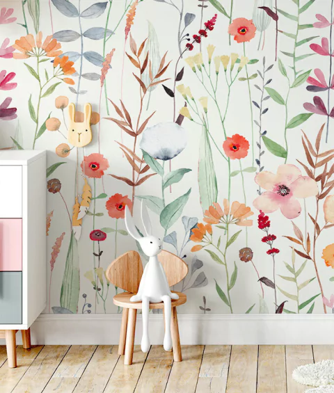 Painel De Parede Florescência Aquarela - comprar online