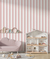 Papel de parede Listrado rosa antigo
