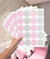Adesivo de Bolinha rosa e cinza PR0107