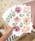 Adesivo floral aquarela vintage mini PR0115