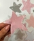 Adesivo estrelas rabiscadas rosa cinza PR0145 na internet