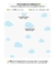 Adesivo de parede nuvem cinza sortida - Decoração infantil | Loja Printme