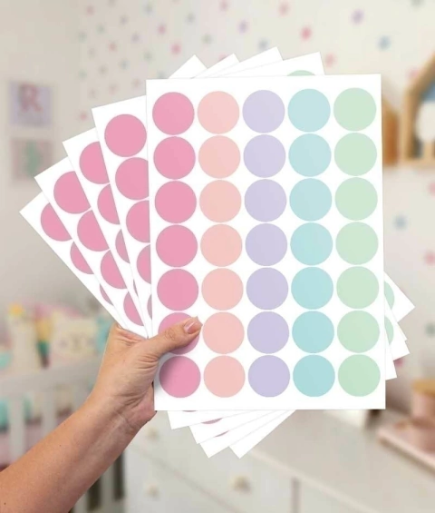 Adesivo bolinha candycolor PR0169