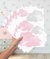 Adesivo nuvem rosa cinza aquarela sortida PR0189
