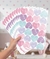 Adesivo coração aquarela rosa e roxo PR0194 - Decoração infantil | Loja Printme