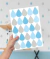 Adesivo de Gotinha azul e cinza PR0202 - Adesivo e Papel de Parede Infantil | Printme